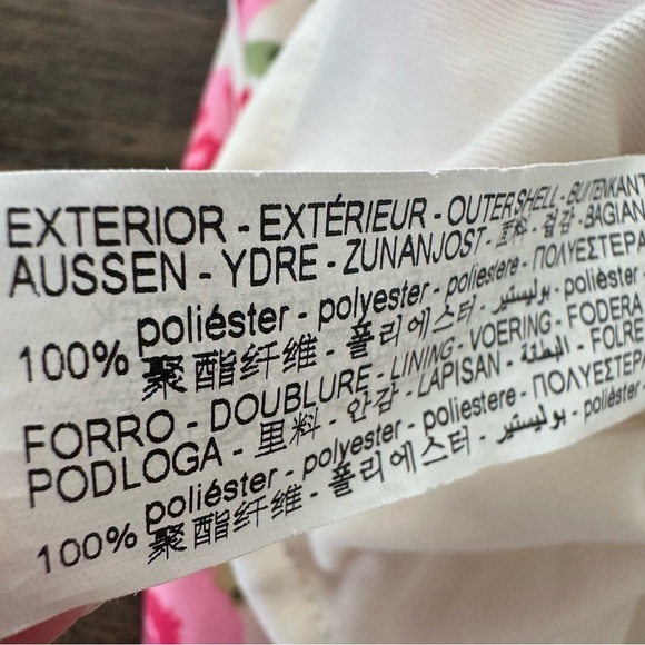 Zara XS Rose Floral Print Mini Dress Smocked Back Spring Easter Wedding Party - Picture 4 of 14